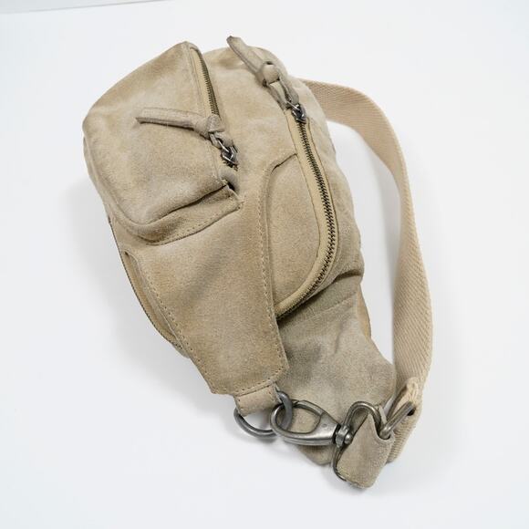 Free People Hudson Suede Sling Bag in a tan - Picture 4 of 13